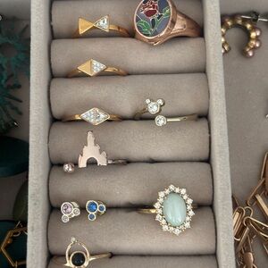 Elegant Gold and Silver Women's Ring Set